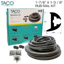★今月は5倍!★TACO RUB RAIL 1-7/8'' X 1-3 / 8'' フレキシブルラブレール 70ft / V11-3426 BBK70-2 | ガンネル ボート フェンダー フィ漁船 傷防止 キズ 傷つかない キズ防止 衝撃緩和 釣り 遊覧船