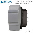 BLUE SEA ブルーシー ライト・汎用 防水ロッカースイッチ コンチュラ スイッチ SPST グレー OFF-ON オフ-オン 8230 ライト1