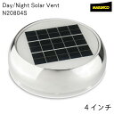 Marinco （マリンコ）Day/Night Solar Vent 4 Stainless Steel (N20804S) 4インチ ソーラー ベンチレーター ステンレス ソーラベント SUS 換気 空気 ボート 船 キャンピングカー キャブコン