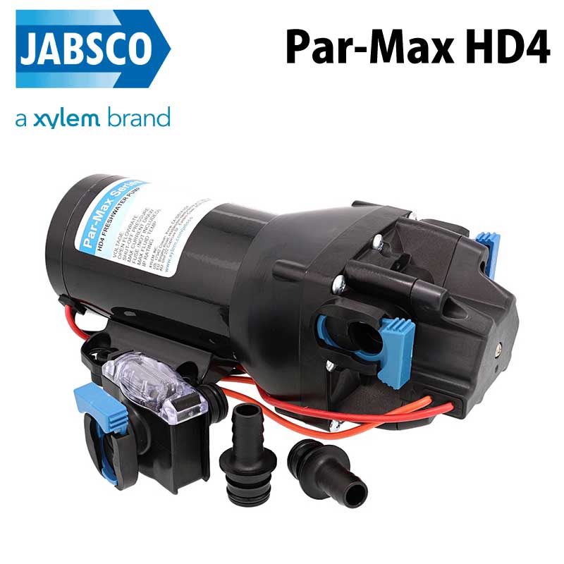 ★今月はずっと10倍！★JABSCO ジャブスコ プレッシャーポンプ Par-Max パーマックス HD4 12V/24V | 清水 ポンプ 水 飲み水 ボート 船 船舶 ヨット キャンピングカー 用品 船舶用品 マリン ボート用品