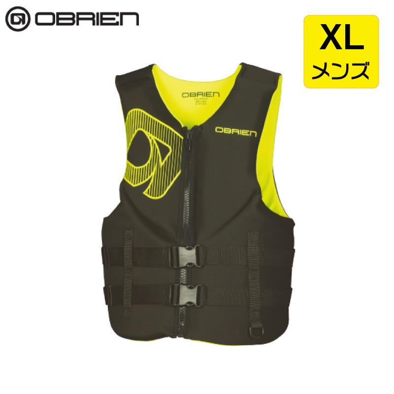 OBRIEN Mens Traditional Vests オブライエン メンズ トラディショナル ベスト イエロー XLサイズ | マリンスポーツ ウェイクボード ライフベスト ライフジャケット