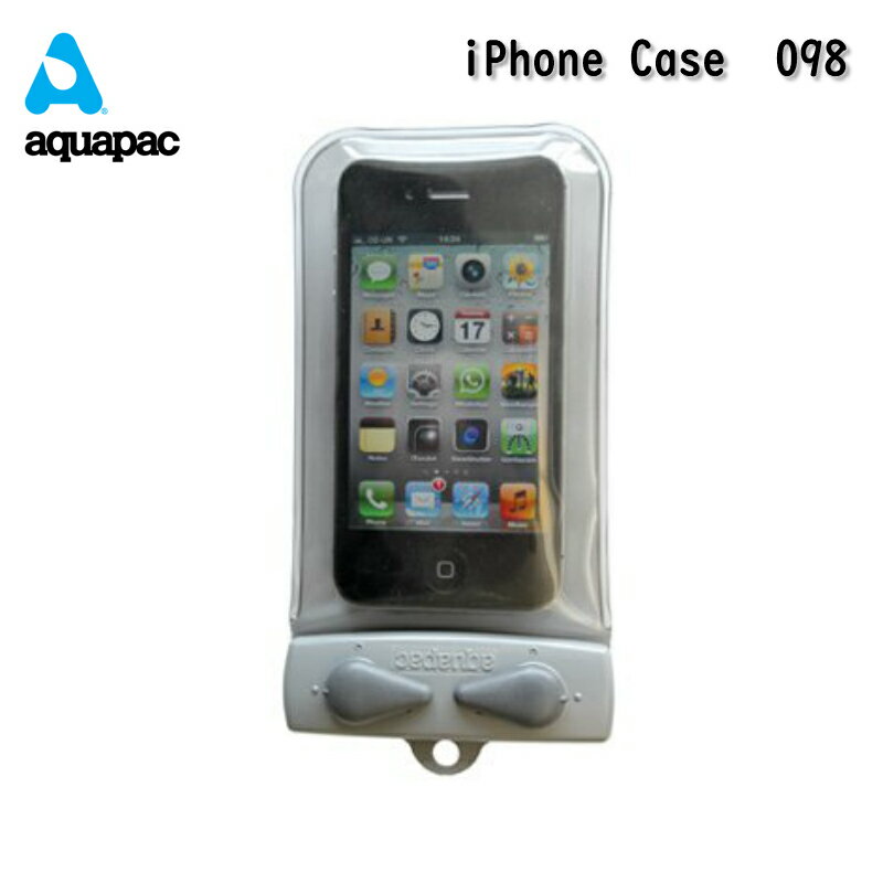 AQUAPAC アクアパック iPhone1－4 防水ケース 098 IPX8 防水 ケース クールグレイ 携帯電話 GPS用ケース iphone1 iphone2 iphone3 iphone4 グレー 雨 水 海 海水浴 プール スマホ