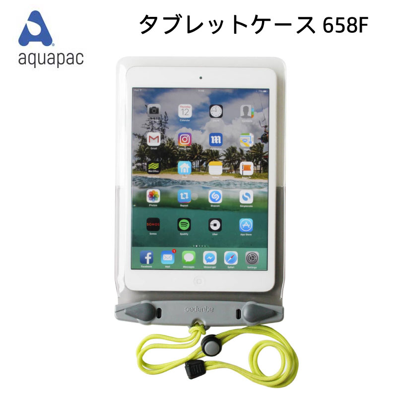 アクアパック AQUAPAC 防水 タブレットケース 658F Waterproof Tablet Case (iPad mini Kindle) 200mm 7-8 screen 防水 ケース 電子書籍 クリア 防水ケース