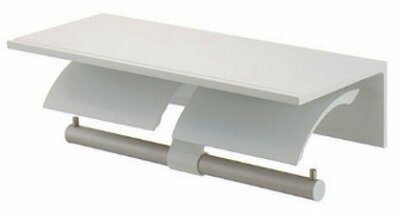 Rakuten - 【お取り寄せ商品】カクダイ　203-016-W　ツインペーパーホルダー/ホワイト