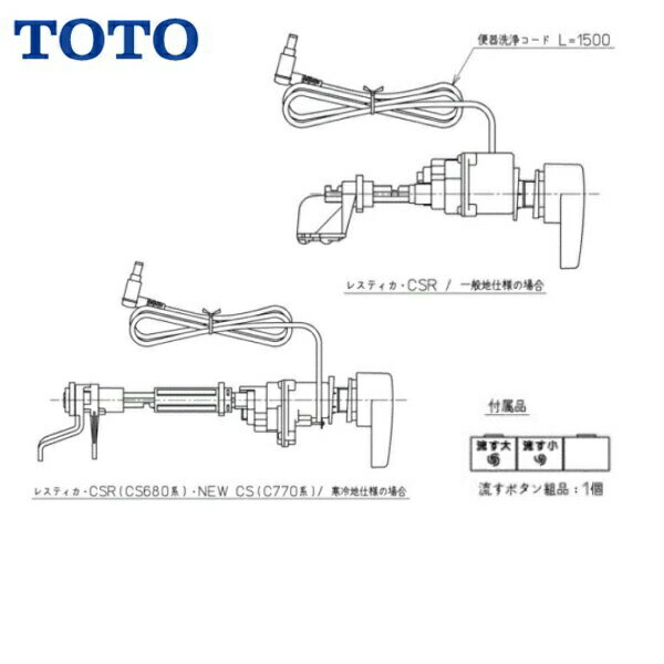 【在庫あります！】TOTO　TCA321　便器洗浄ユニット AMタイプ密結形便器用(右側面レバー)