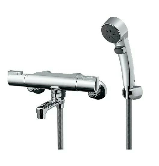 Rakuten - 【お取り寄せ商品】　水栓金具 カクダイ　173-233K　サーモスタットシャワー混合栓(壁付) 寒冷地