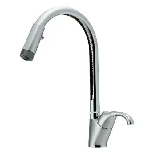 【お取り寄せ商品】】水栓金具 カクダイ　117-121　シングルレバー混合栓(シャワーつき)