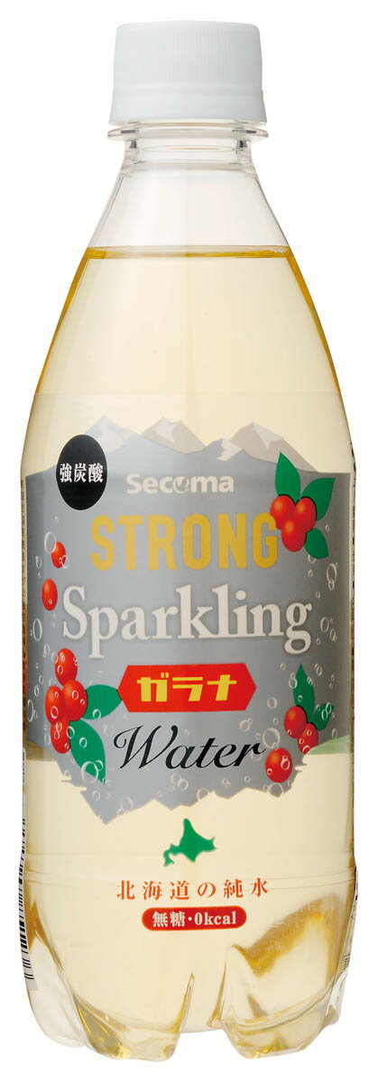 セイコーマート Secoma ストロングスパークリングガラナ500ml 24本入 セコマ せいこーまーと せこま 500ml 24本入 ペットボトル スパークリング ガラナ 北海道 無糖 送料無料 ケース