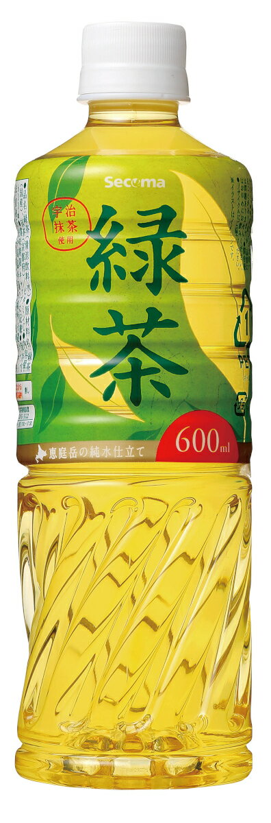 セイコーマート Secoma 緑茶 600ml 24本入 セコマ 宇治抹茶使用 飲料 お茶 ケース 北海道 コンビニ 緑茶 送料無料