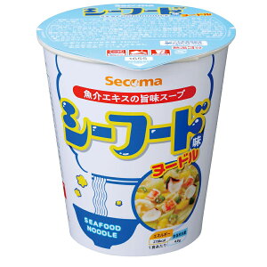 セイコーマート Secoma シーフード味ヌードル 12個入 セコマ カップ麺 ラーメン らーめん せいこーまーと せこま 北海道 送料無料 ケース