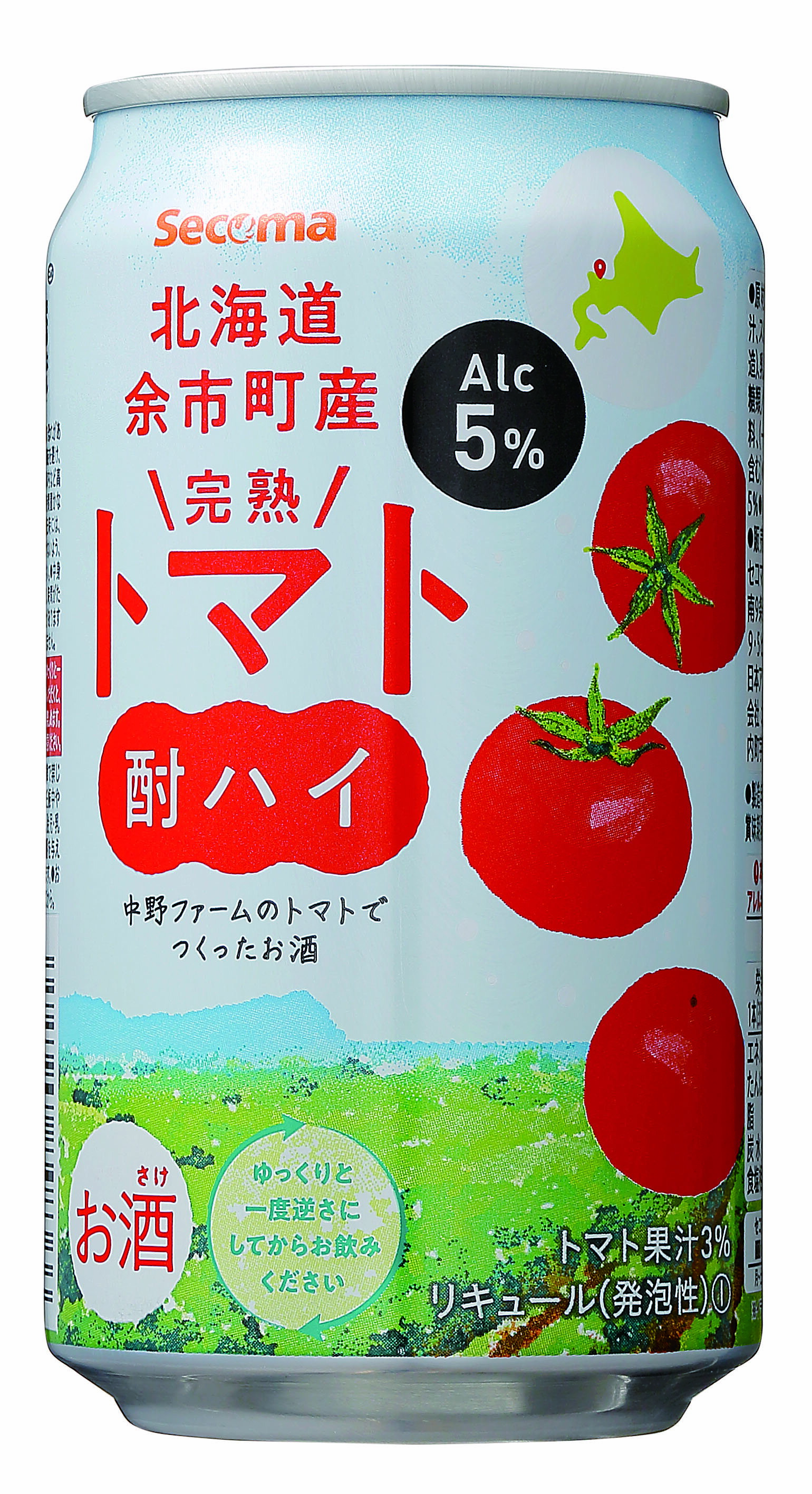 セイコーマート Secoma 北海道余市町産 完熟トマト酎ハイ 350ml 24本入 トマトサワー トマトチューハイ セコマ 通販 …