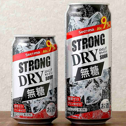 セイコーマート Secoma ストロングサワー ドライ 500ml 24本入 サワー ストロング酎ハイ 500ml 缶 ドライ 24本入 ケース 送料無料 ケース