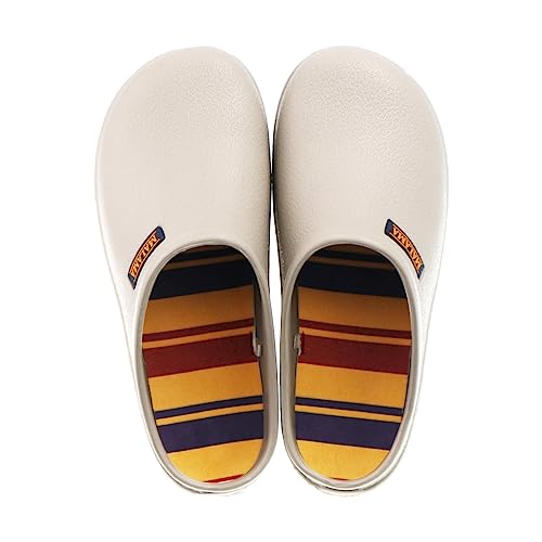 [MALAMA] カラフル サボサンダル EVA素材 メンズ 軽量 ガーデニング サンダル 防水性 ベージュ SY-4134..