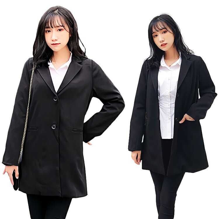 Rakuten - レディース テーラード ジャケット ロング丈 長袖 アウター 上着 ロングアウター ロングジャケット OL オフィス 通勤 制服 学校行事 面接 冠婚葬祭 大人 きれいめ シンプル 上品 着やせ お尻カバー 春 秋 1931