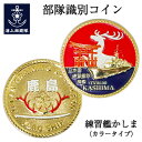 【マラソン期間限定 エントリー＆店内買いまわりでポイント最大10倍！】 部隊識別コイン メダル 練習艦かしま(カラータイプ) 専用透明ケース入り