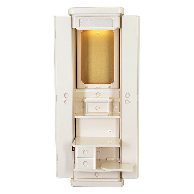 【P5倍|スーパーセール限定】創価学会 仏壇 学会仏壇 モダン【 アジェンタ パールホワイト】送料無料 スリム SGI 特装御本尊様 洋室 ミニ仏壇 リビング 和室 収納 おしゃれ コンパクト 家具調仏壇 お厨子 創価