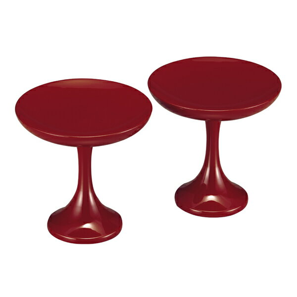 高月貫通型　朱（1対）　3.0寸