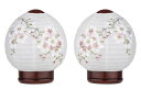 【送料無料】盆提灯 ほのか華1号(SAKURA) コードレス 桜 24720N 対入