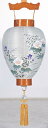 【送料無料】盆提灯 絹張けやき調 芙蓉 1229