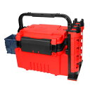 フィッシングボックス トラベルフィッシングケースボックス ボトルホルダーとロッドスタンドチューブ付き 31.5 * 17.7 * 23cm /