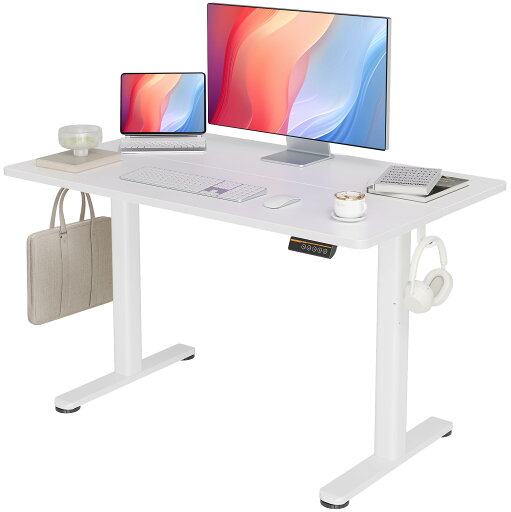 昇降デスク 初心者向け スタンディングデスク 電動 パソコンデスク 昇降式 オフィスデスク 幅120cm*奥行き60cm ホワイトフレーム 昇降デスク 初心者向け スタンディングデスク 電動 パソコンデスク 昇降式 オフィスデスク 幅120cm*奥行き60cm ホワイトフレーム