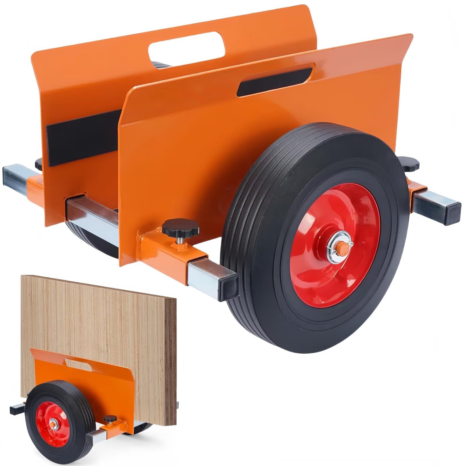 パネル台車 耐荷重500KG 平台車 調節可能なパネルドリー 取り外し可能な 物資の運搬 スチール製 プレート運搬車 石膏ボード運