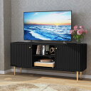 テレビ台 テレビボード ローボード 収納 木製 黒 おしゃれ スリム 40/43/45/50/53/55型対応 幅140cm 高さ62cm tvボ