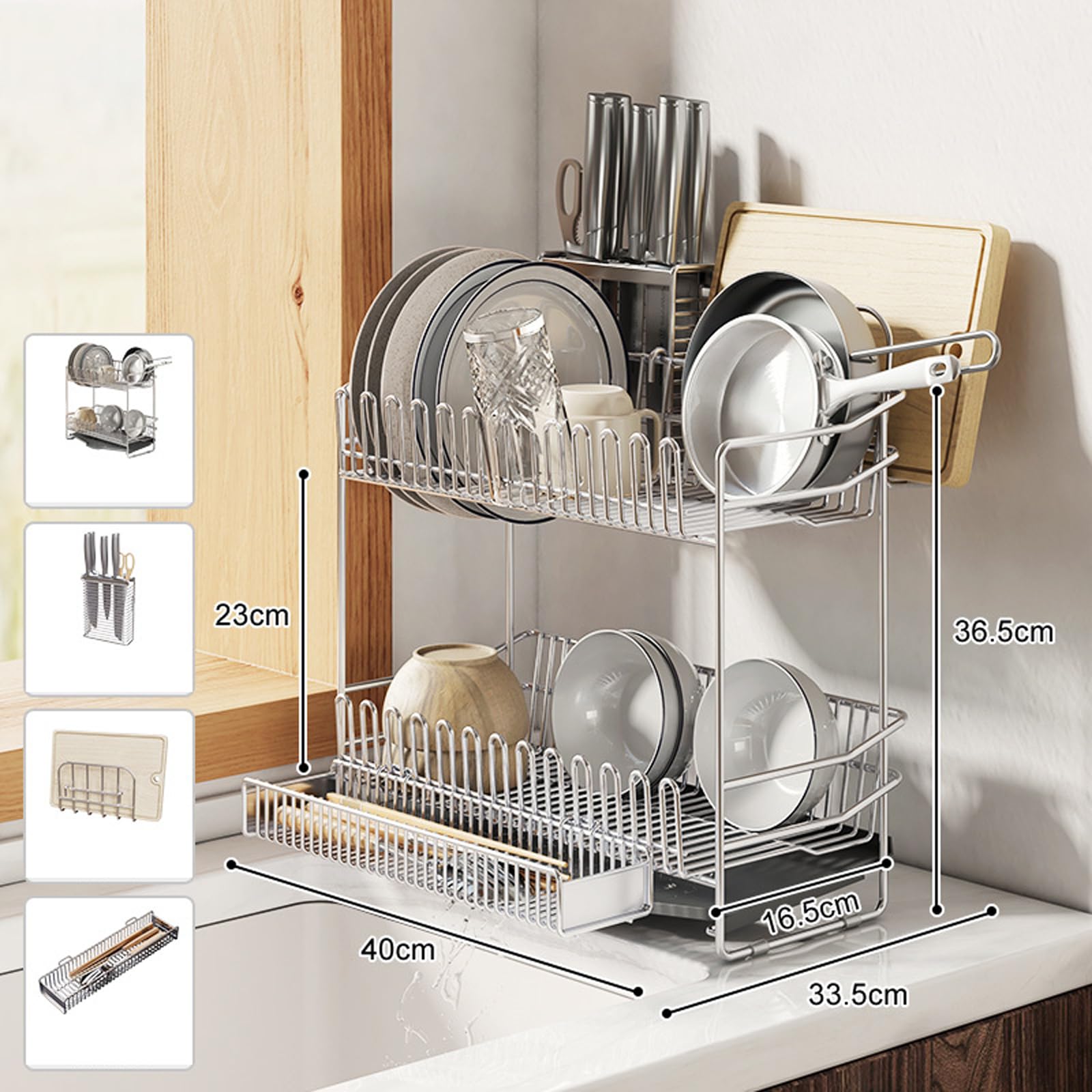 水切りラック 食器 水切りかご ステンレス ステンレス 水切り 洗い物ラック 食器置き 流し台 自動排水 スリム 大容量 自然乾燥