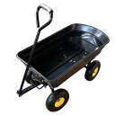 ダンプカート ガーデンカート キャンプカート キャリーワゴン おしゃれ 空気タイヤ 最大積載150kg 積載容量約150L リアカー 牽引 台車