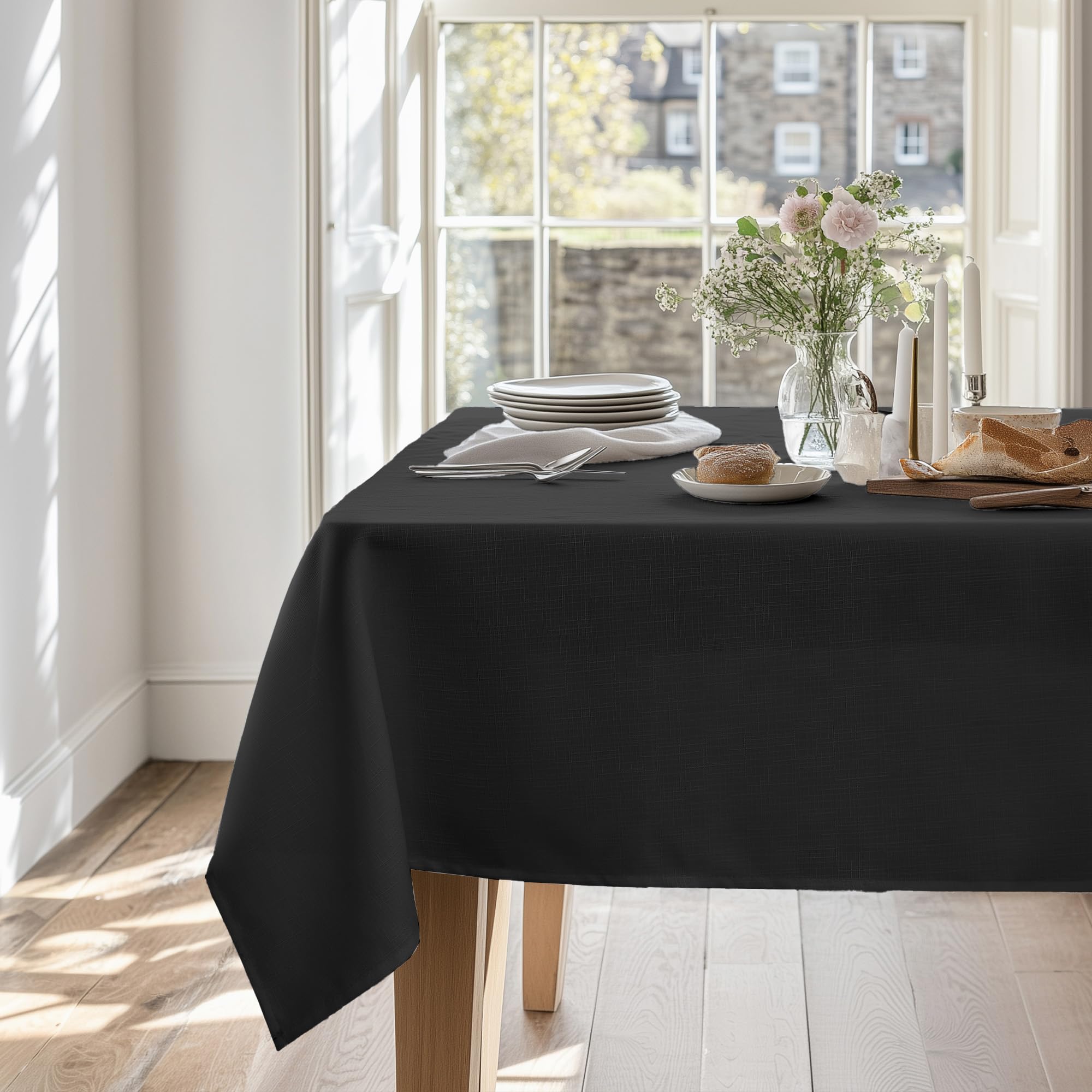 テーブルクロス 撥水 十字紋 キッチン用品 ポリエステル製 テーブルカバー 食卓カバー 北欧 おしゃれ ..