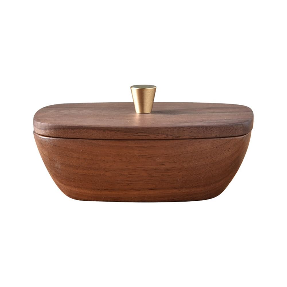 小物入れ 木箱 フタ付き 綿棒 フロス収納 ケース 木製 収納ボックス 小物入れ おしゃれ インテリア 卓..