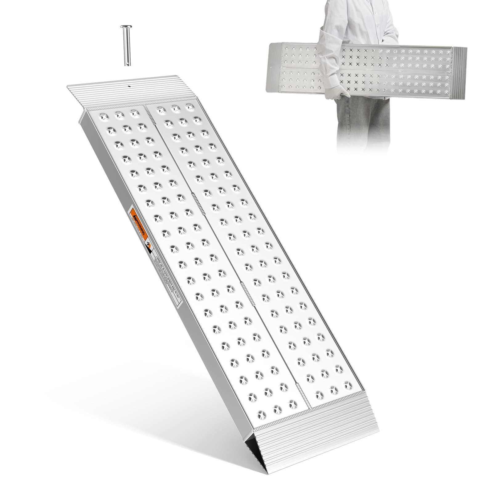 ラダーレール 長さ100CM 幅広 28CM 荷重340KG アルミ製 軽量 バイク スロープ 自転車 オートバイク適用..