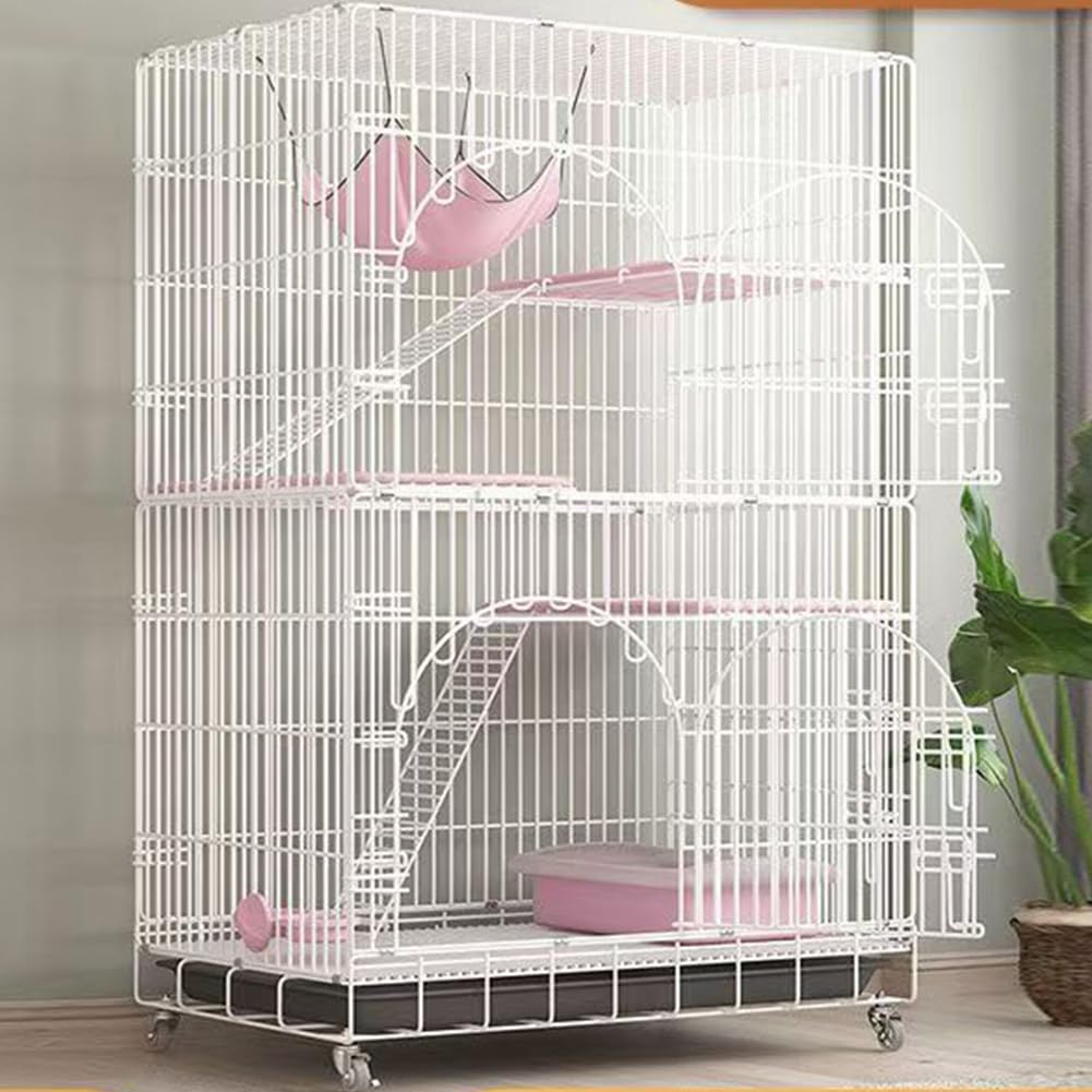 猫ケージ 猫用ケー ジ 猫ハウス 室内用 大型猫用 多頭飼い猫 移動便利 組立簡単 防錆と防食 室内飼い猫..