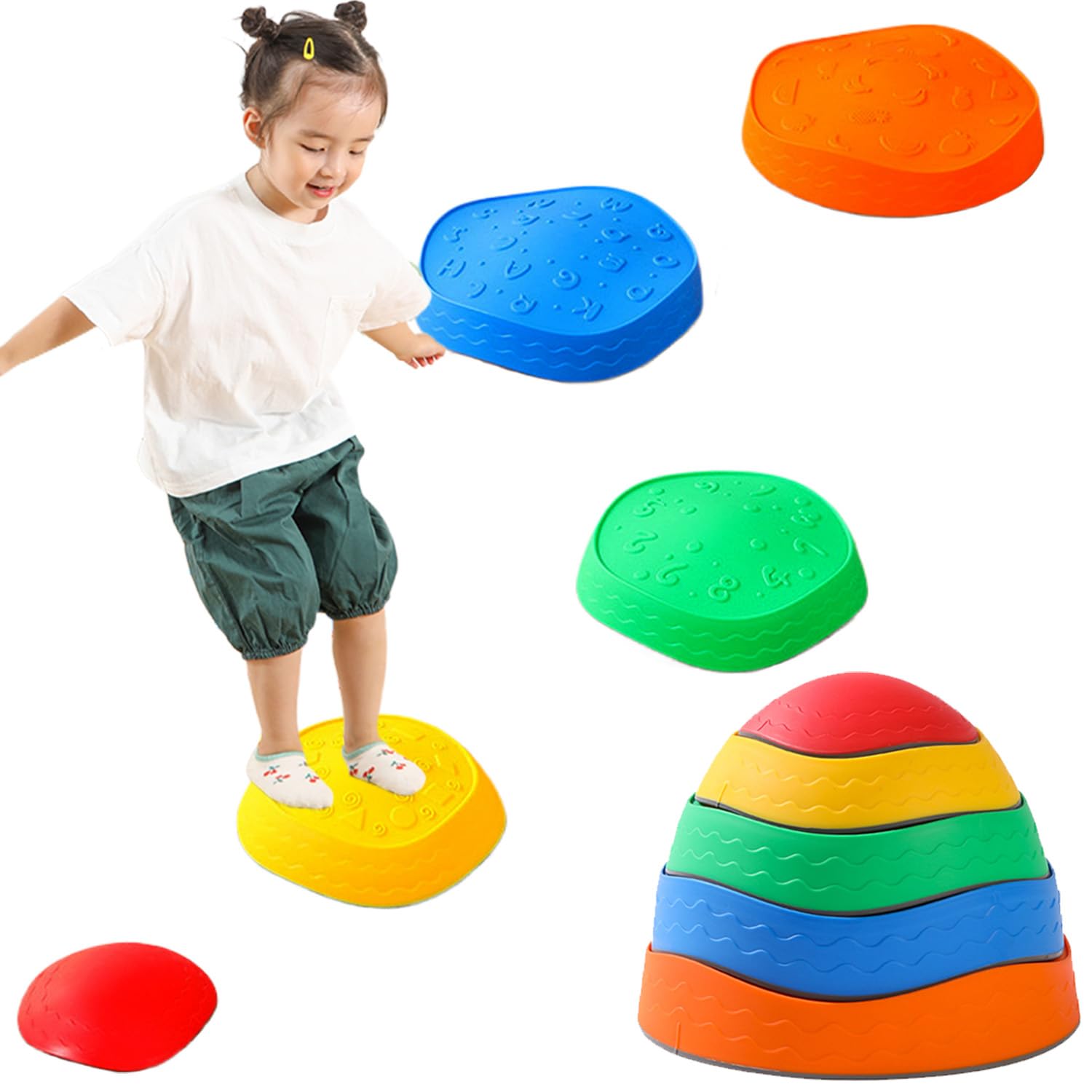 バランスストーン バランスボード 平均台 室内 子供用 バランス感覚 トレーニング 安全 スポーツ アウ..