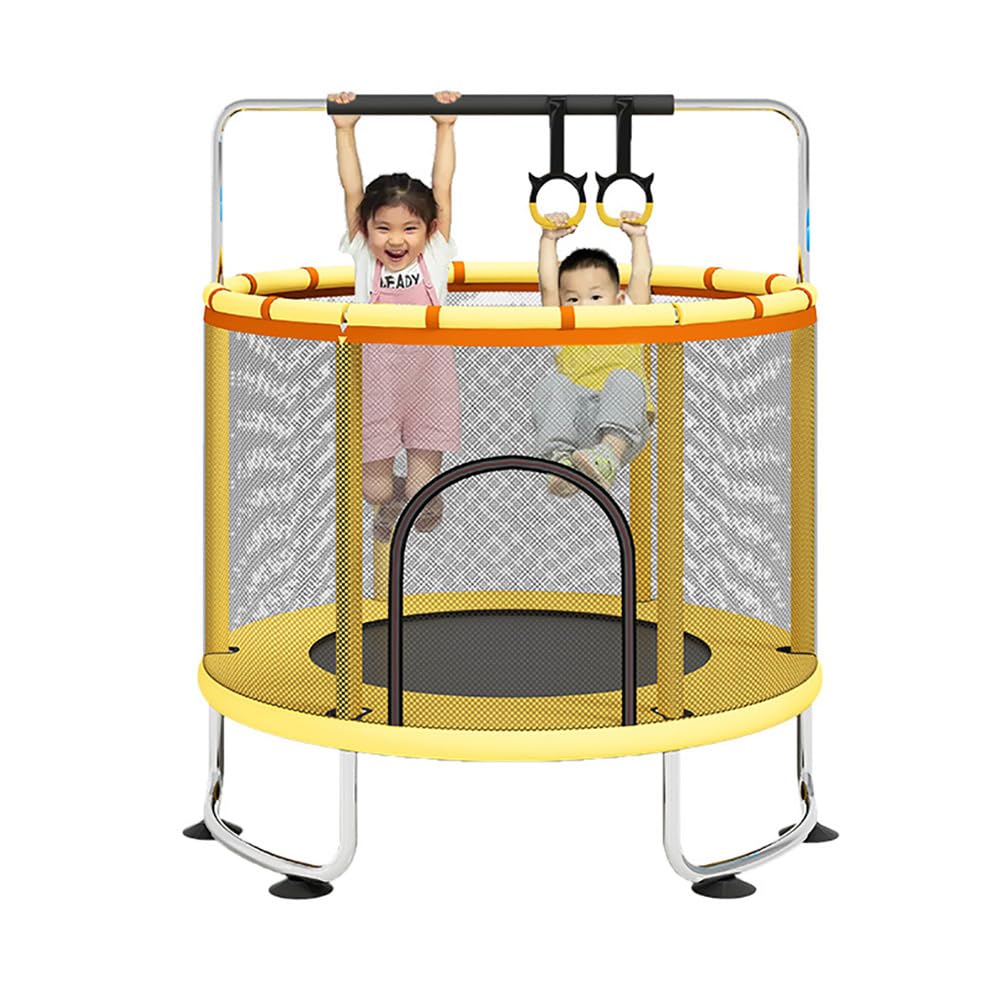 トランポリン 屋内 家庭用 子供と大人に適し 高さ調節可能 保護ネット付き 静音設計 耐荷重200k 吊り下..