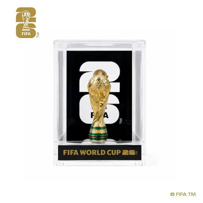 FIFA World Cup 2026 Official Licensed 3D Trophy Collection in Case - FIFA Official Commemorative Item, Soccer Goods, Collector's Item, Gift - Approx. 4.5cm