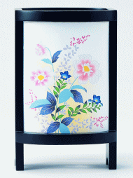 盆提灯 モダン提灯 創作提灯 インテリア葵(小)黒艶消し回転筒付