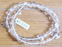 数珠・念珠：本水晶・A級水晶菊房銀...