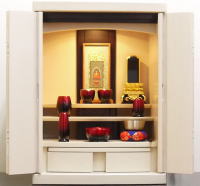 仏壇 モダン 上置き モダン仏壇 インテリアひばり18号 国産 【日本製】 リビング おしゃれ 【保証付き】 デザイン コンパクト