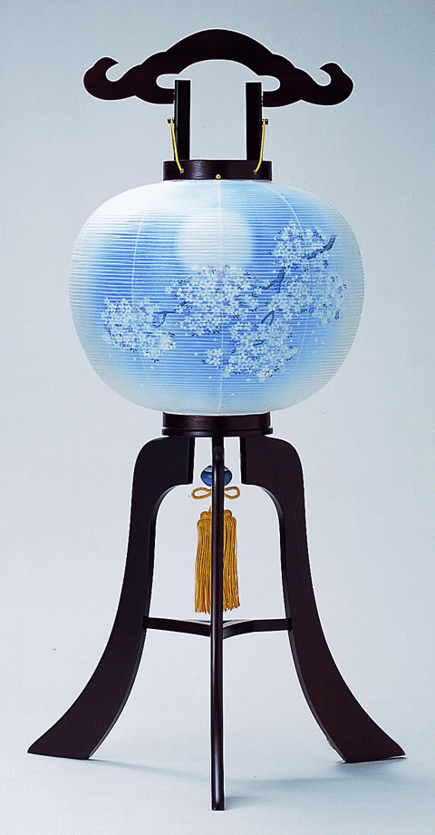 行燈 盆提灯 高級提灯 盆用品 11号 あをによし 総紫檀