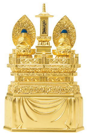 仏像 日蓮宗 ご本尊三宝尊 0.8寸 総金箔 仏像 日蓮宗 ご本尊三宝尊 0.8寸 総金箔