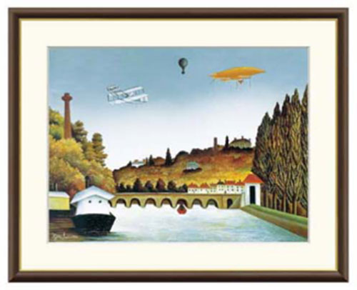 絵画 名画 巧芸画 アート額縁 額絵 洋画 セーブル橋の眺め ルソー