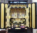 仏壇 小型金仏壇 浄土真宗 西・東 金枝 仏具付