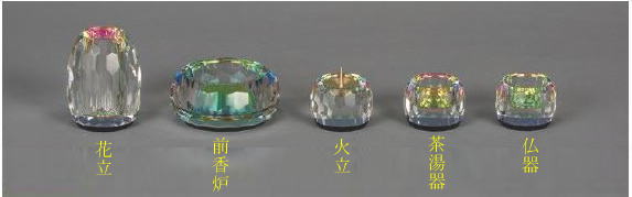 乐天商城 - モダン仏具 モダン仏壇用 クイーン2.5寸 5点セット