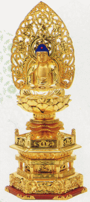 仏具 仏像 ご本尊手彫り 座釈迦3.0号 1