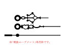 クラフトクロック　電波　時計針　