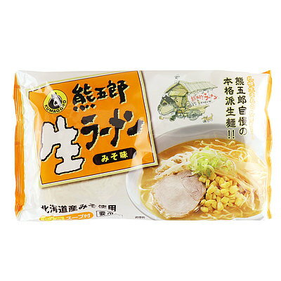 成城石井酒販 楽天市場店 熊五郎 熊五郎生ラーメン 味噌 (110g×2)×6袋
