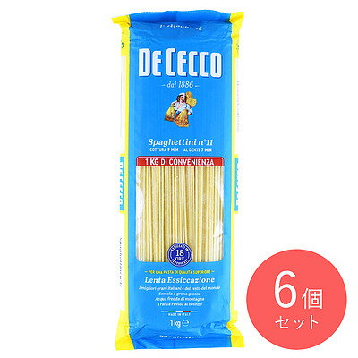 ディ・チェコ #11 スパゲティーニ 1kg×6個