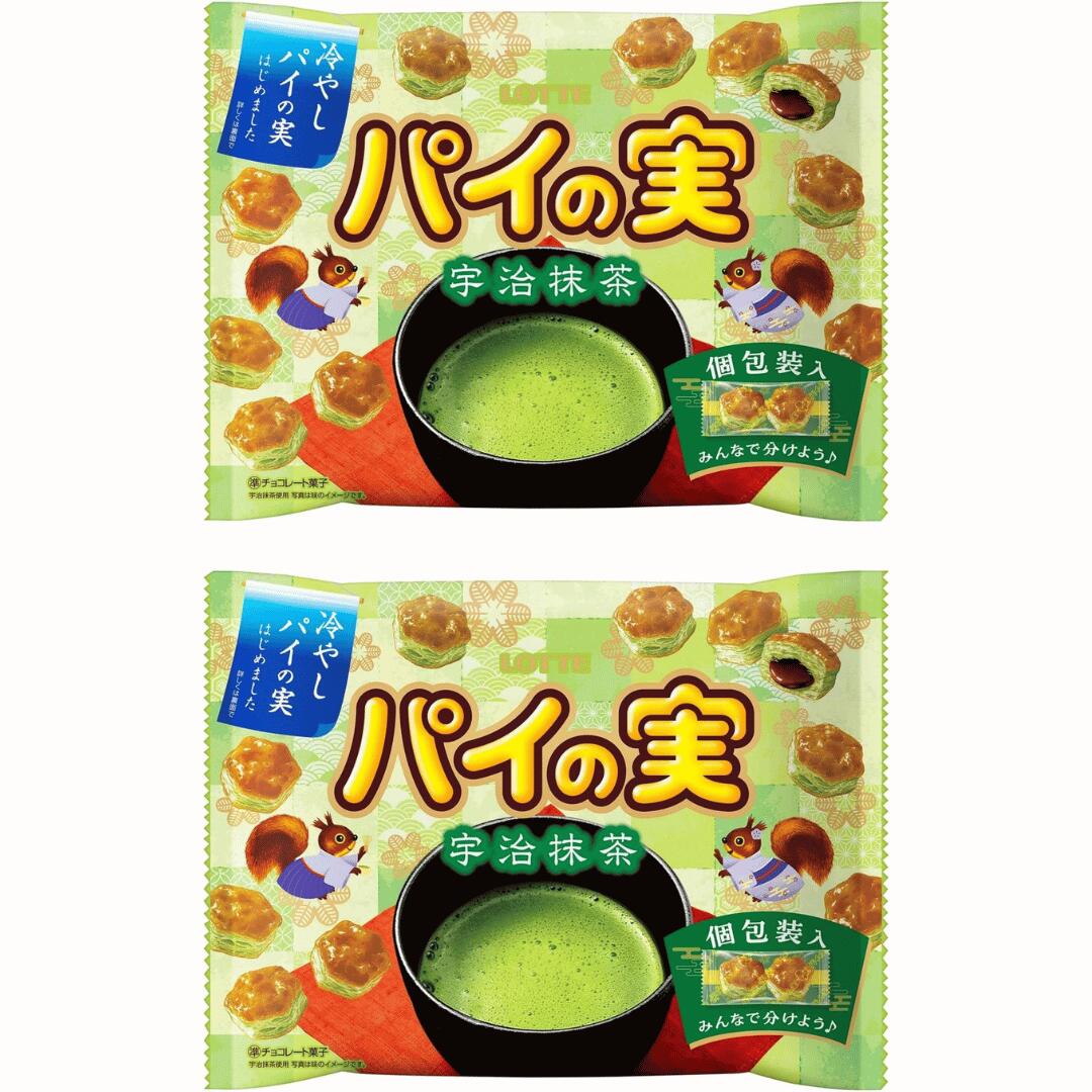 ロッテ パイの実 シェアパック 宇治抹茶 124g(個包装込み)×2袋のサムネイル