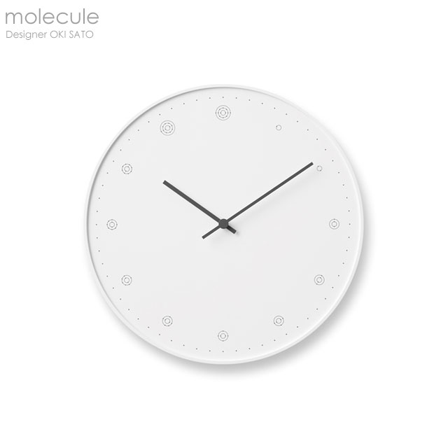molecule(モレキュール) ホワイト 掛け時計